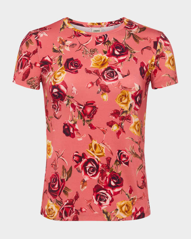 Ressi Short-Sleeve Western Rose T